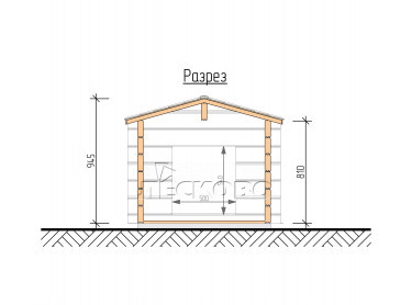 Doghouse "KD" series 1х1.3